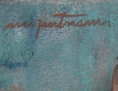 "THE MYSTERY" GOUACHE FRAMED 18 X 20