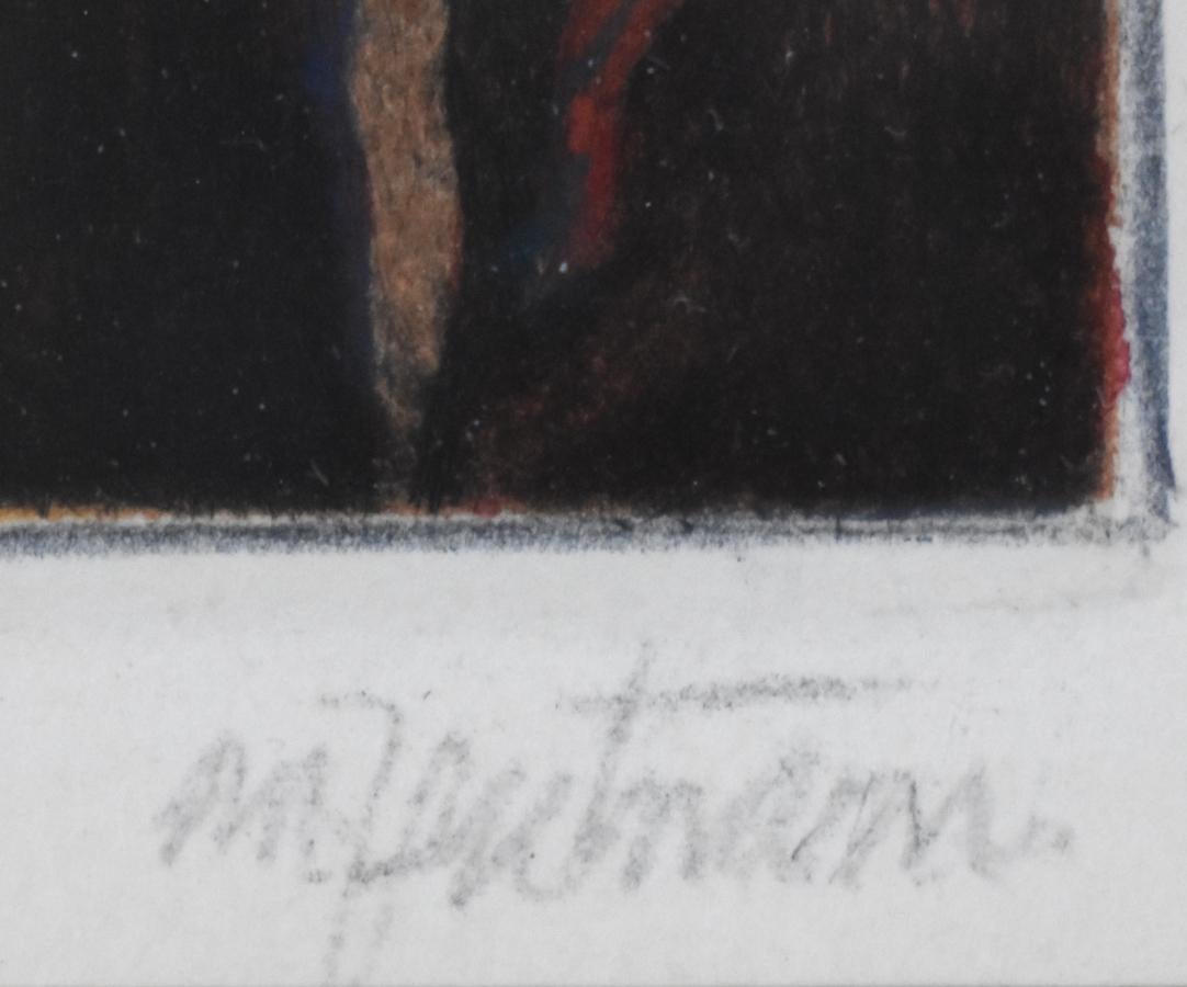 „RENAISSANCE MAN“ CIRCA 1960er FRAMED 15 X 14 (Amerikanische Moderne), Art, von Margaret Putnam