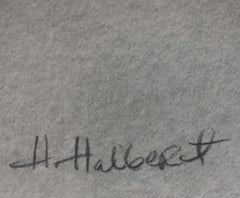 "TRUSTED FRIENDS" GRAPHITE PENCIL DRAWING GUN AND FLAG FRAMED 34 x 24