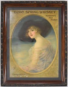 Antique "ECHO SPRINGS WHISKEY" KENTUCKY'S BEST PRODUCT CIRCA LATE 1800'S