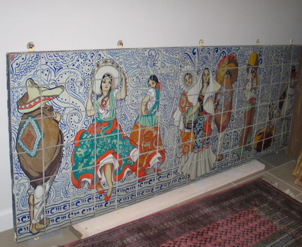 1920s California Tile Mural Salvador Hernandez-Ch California Tile Maker 2