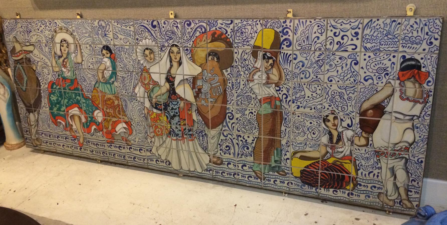 1920s California Tile Mural Salvador Hernandez-Ch California Tile Maker 4