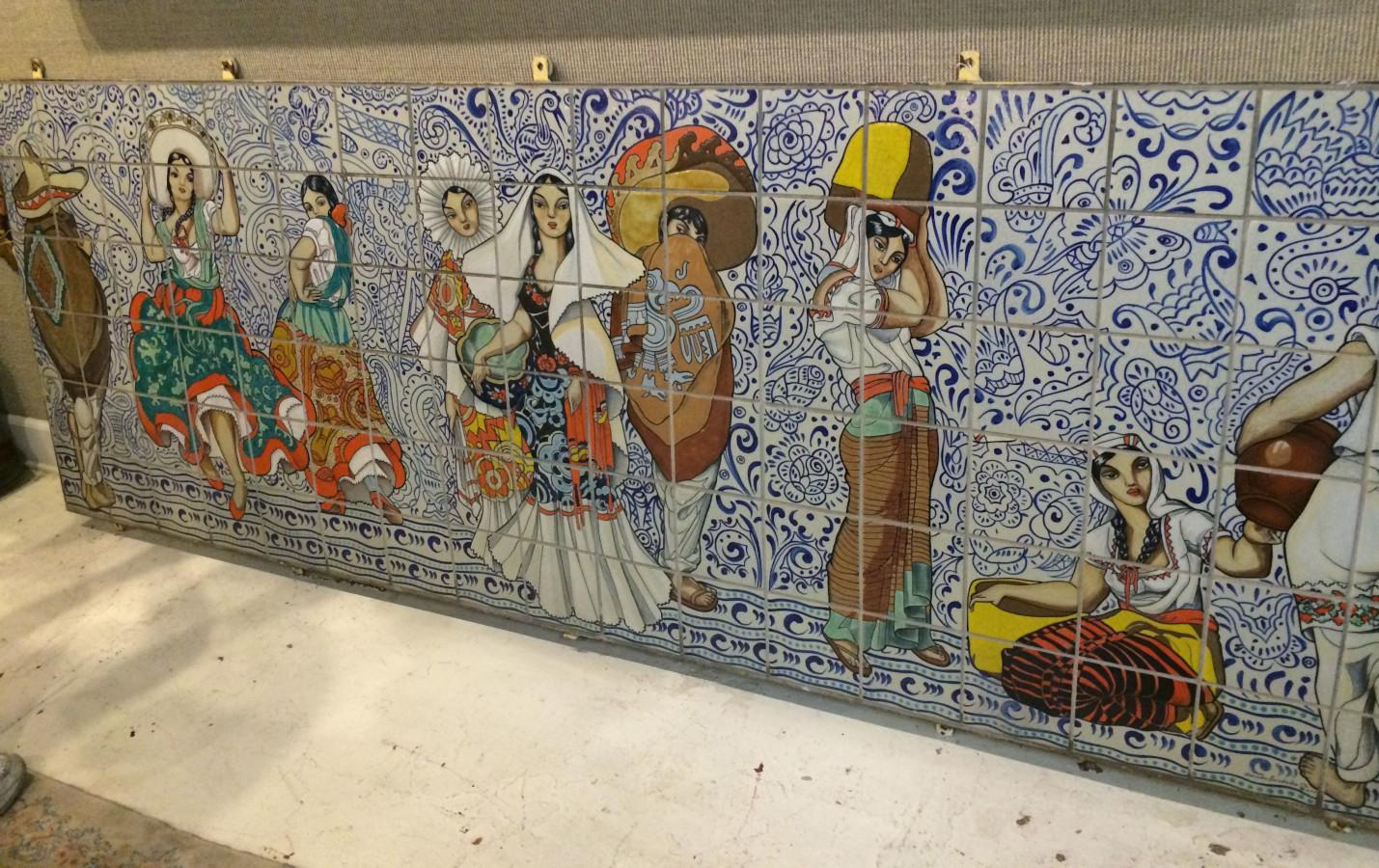 1920s California Tile Mural Salvador Hernandez-Ch California Tile Maker 6