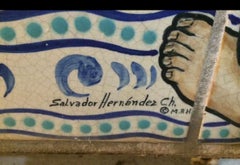 Spanish Colonial Revival Tile Mural 1920s Calfornia 3 feet by 8 feet. Nice!!!!