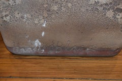 HARDING BLACK POTTERY MID CENTURY MODERN PLANTER 1967 RARE LAVA GLAZE TEXAS