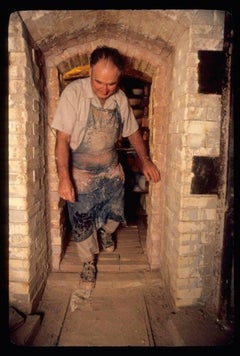 HARDING BLACK POTTERY MID CENTURY MODERN BOWL 1974 ALLIGATOR SPOT GLAZE TEXAS