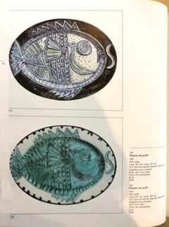 Picasso / Madoura - " Poisson de profil " 1951 Edition 25 Fischmotiv Teller NICE!