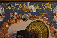 HERMES SCARF BY KERMIT OLIVER FRAMED BEAUTIFUL Faune et Flore du Texas 1986-87