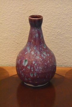 HARDING BLACK (1912-2004) POTTERY MID CENTURY MODERN VASE 1996 TEXAS