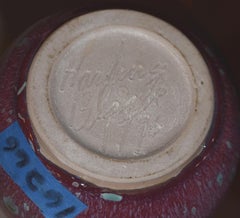 HARDING BLACK (1912-2004) POTTERY MID CENTURY MODERN VASE 1996 TEXAS