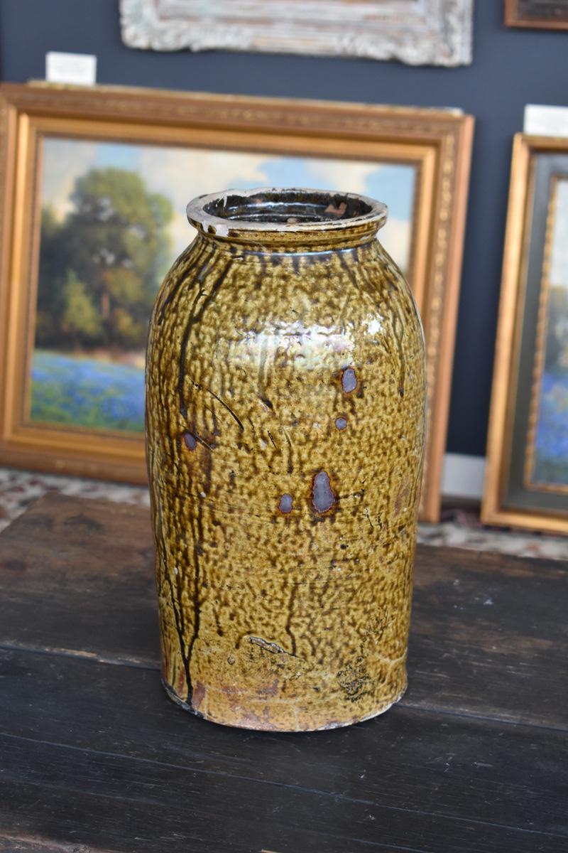 Milligan Frazier (Nash)  2 gallon storage Jar  15 inches tall  7 3/4 across at widest point
Very Rare Two-Gallon Stoneware Jar, Stamped 