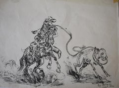 "Roy Matthews Calf Roping"  Famous 1930s/40s Rodeo Rider