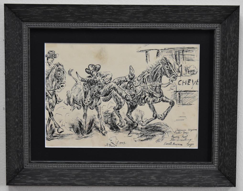 George " Pepper " Brown Animal Art – ""Cheyenne Wyoming Frontier Days""