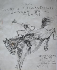 "I.R.A. WORLD CHAMPION SADDLE BRONC RIDERS"