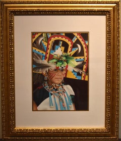 "Peaceful Moment" Traditional Native American Indian HOPI COLORED PENCIL
