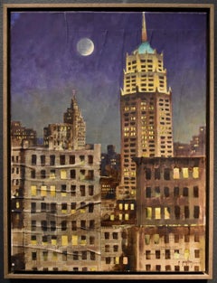 "The Tower Life Building" San Antonio Texas Study on Newsprint for  larger work