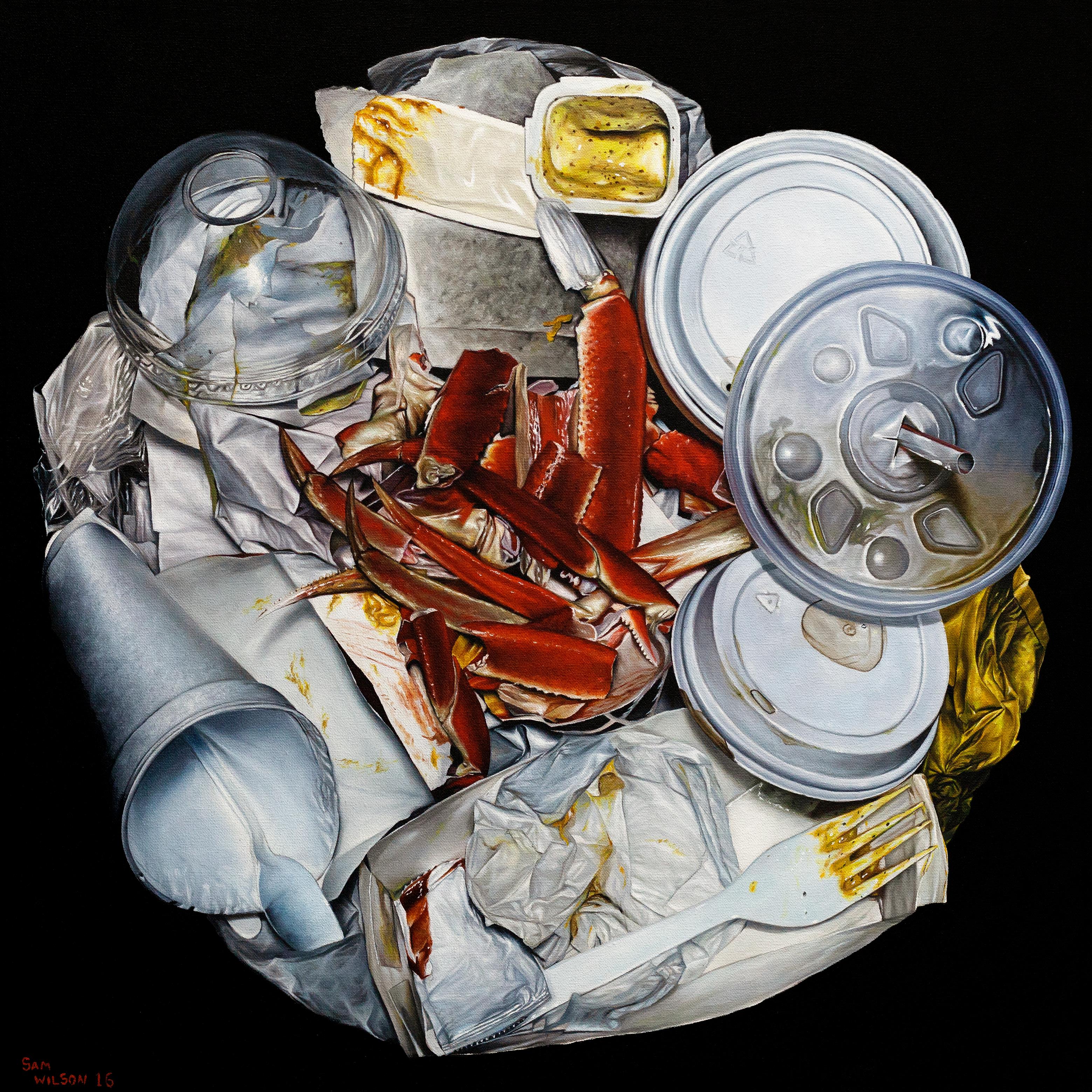 Samuel Wilson Still-Life Painting - "Feast" Still Life Oil Painting