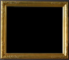 Newcomb Macklin Hand Carved Gold Leaf Frame. Fits 25 x 30 Painting. Ext. 30 x 35