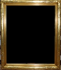 Newcomb Macklin Hand Carved Gold Leaf Frame. Fits 25 x 30 Painting. Ext. 30 x 35
