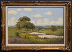 Vintage "Coreopsis Meadow"  TEXAS HILL COUNTRY WILDFLOWER PAINTING