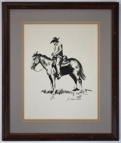 Vintage "COWBOY ON HORSE" WESTERN