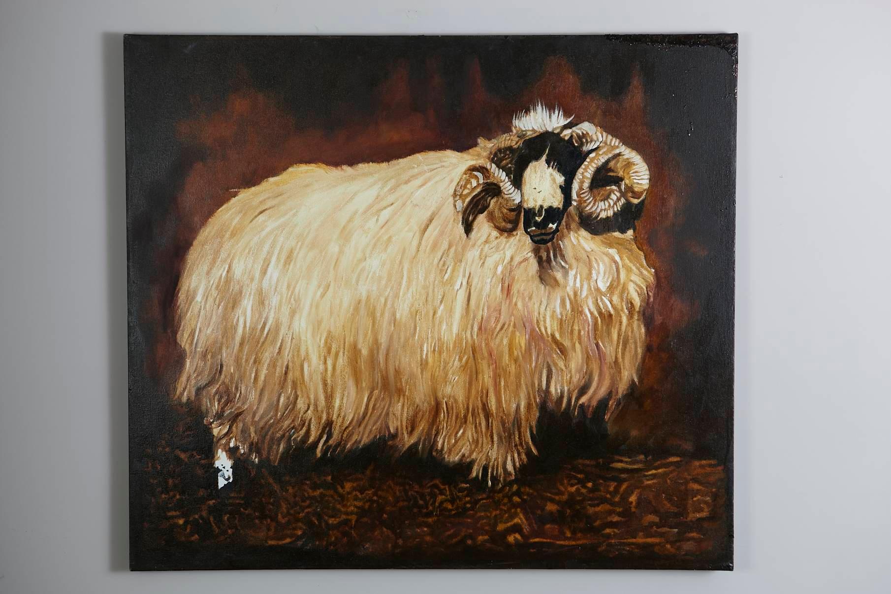 Unfinished Ram - Painting by Robert Kitchen