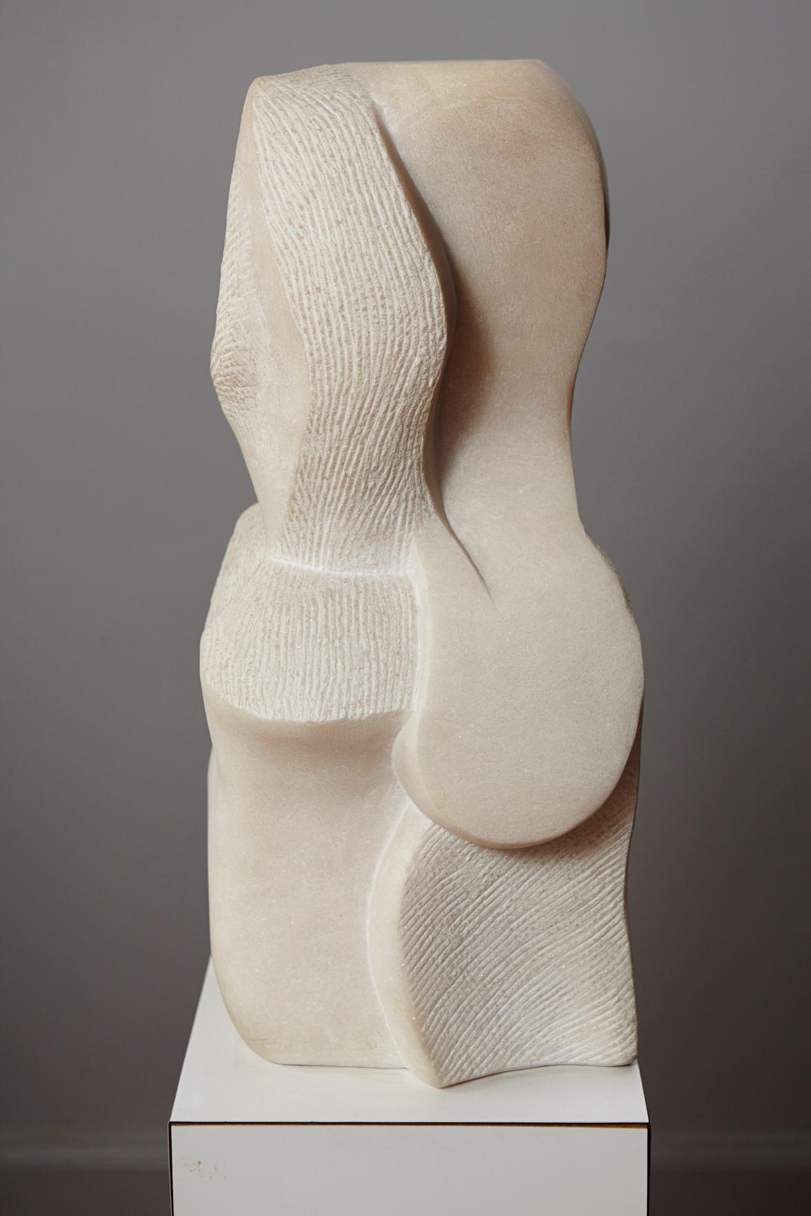 Artemis - Beige Abstract Sculpture by Dolores Singer
