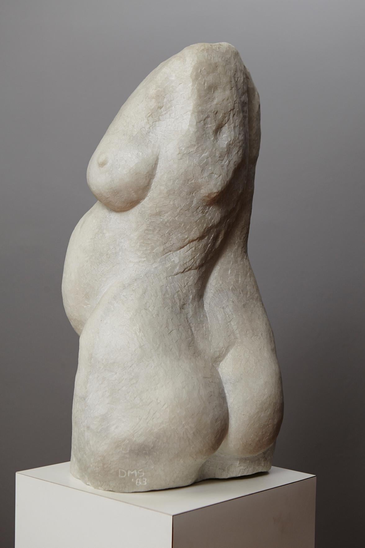 Bona Dea - Gray Nude Sculpture by Dolores Singer