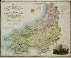Map of Cardigan Pembroke & Caermarthen from an Actual Survey made in 1817