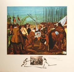 Velasquez Le Reddition De Breda by Salvador Dali 1974 lithograph
