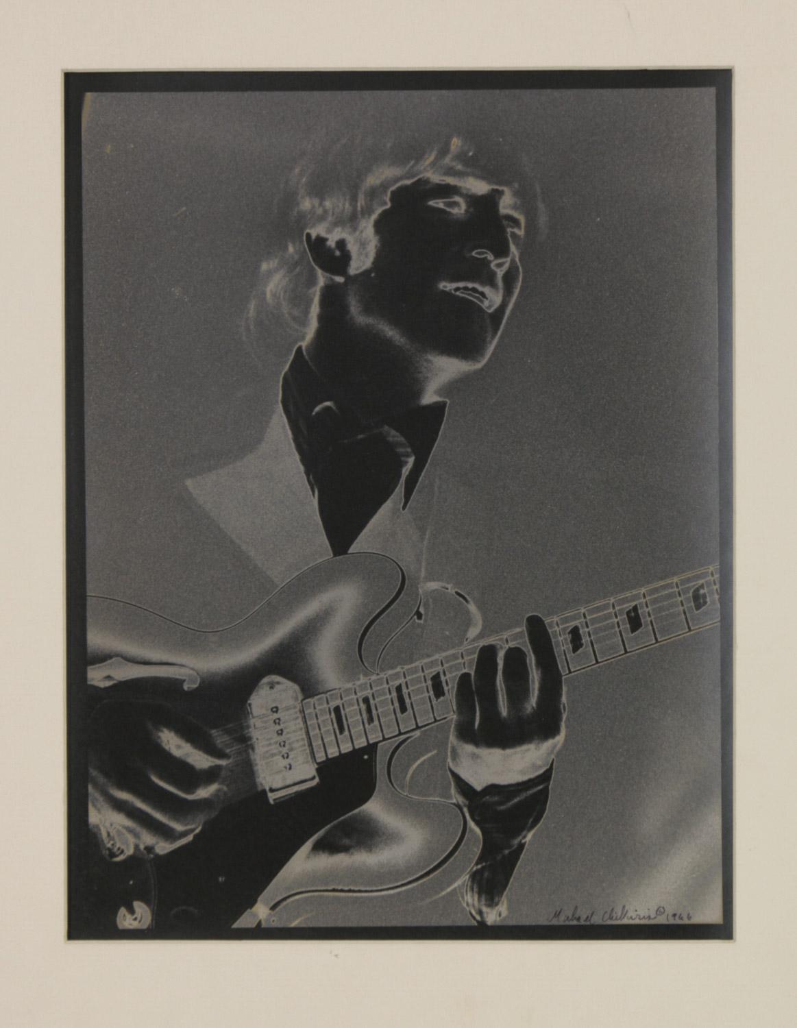 Michael Chikeris Black and White Photograph - John Lennon the Beatles 1966 Cleveland Concert