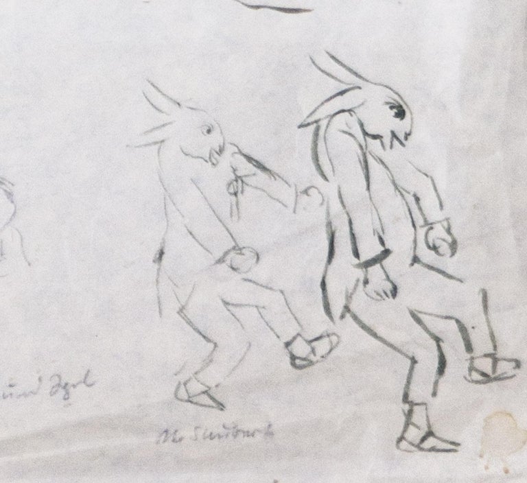 Otto Schubert Otto Schubert Pen and Ink Fairy Tale For Sale at 1stDibs