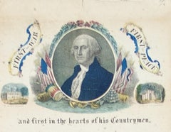 Panorama of Washington Hand- Colored Engraving  pub. by Charles Magnum 1860