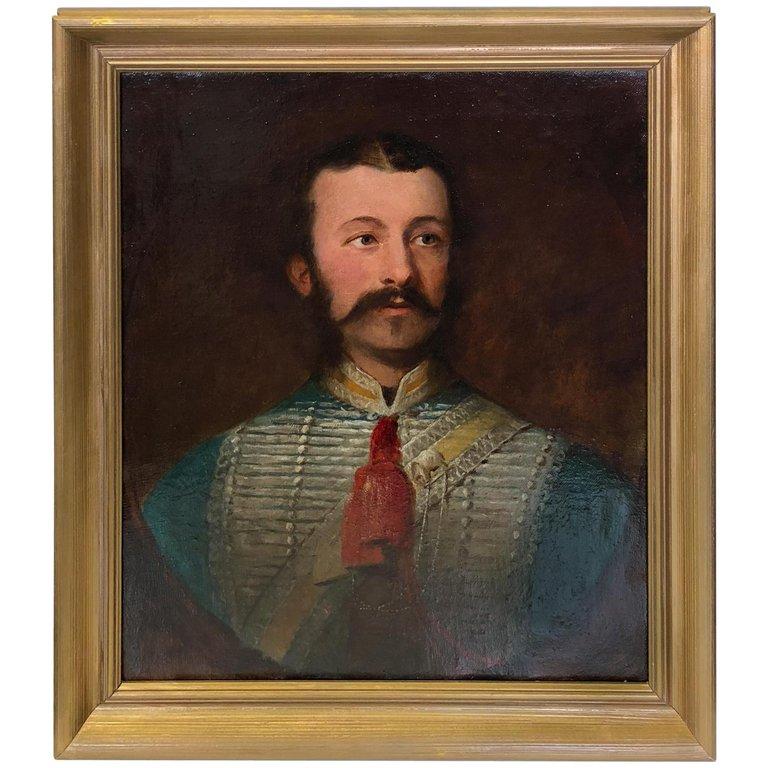 John Maclaren Barclay Portrait Painting - Portrait of an Officer
