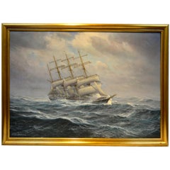 The Windjammer Pisacua in Rough Seas