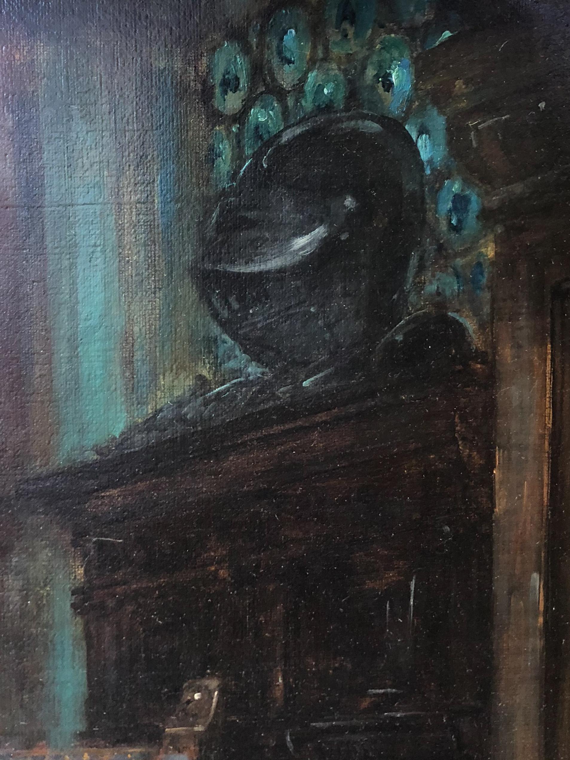 The King's Messenger - Brown Figurative Painting by Arthur David McCormick