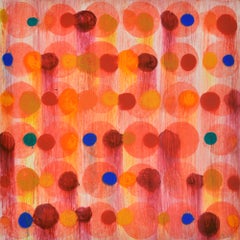 "Dot Variant 1", color dots, abstract, orange, pink, blue, teal, yellow, red