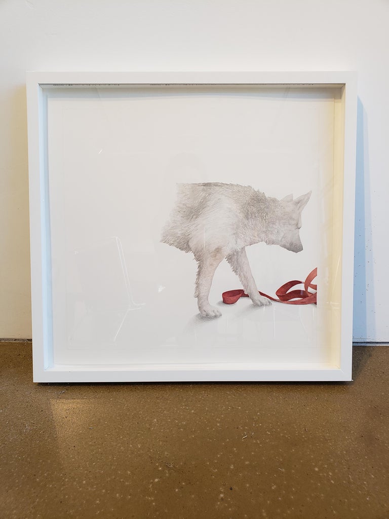 Greg Murr "With Ribbon" Watercolor Painting by Contemporary Artist