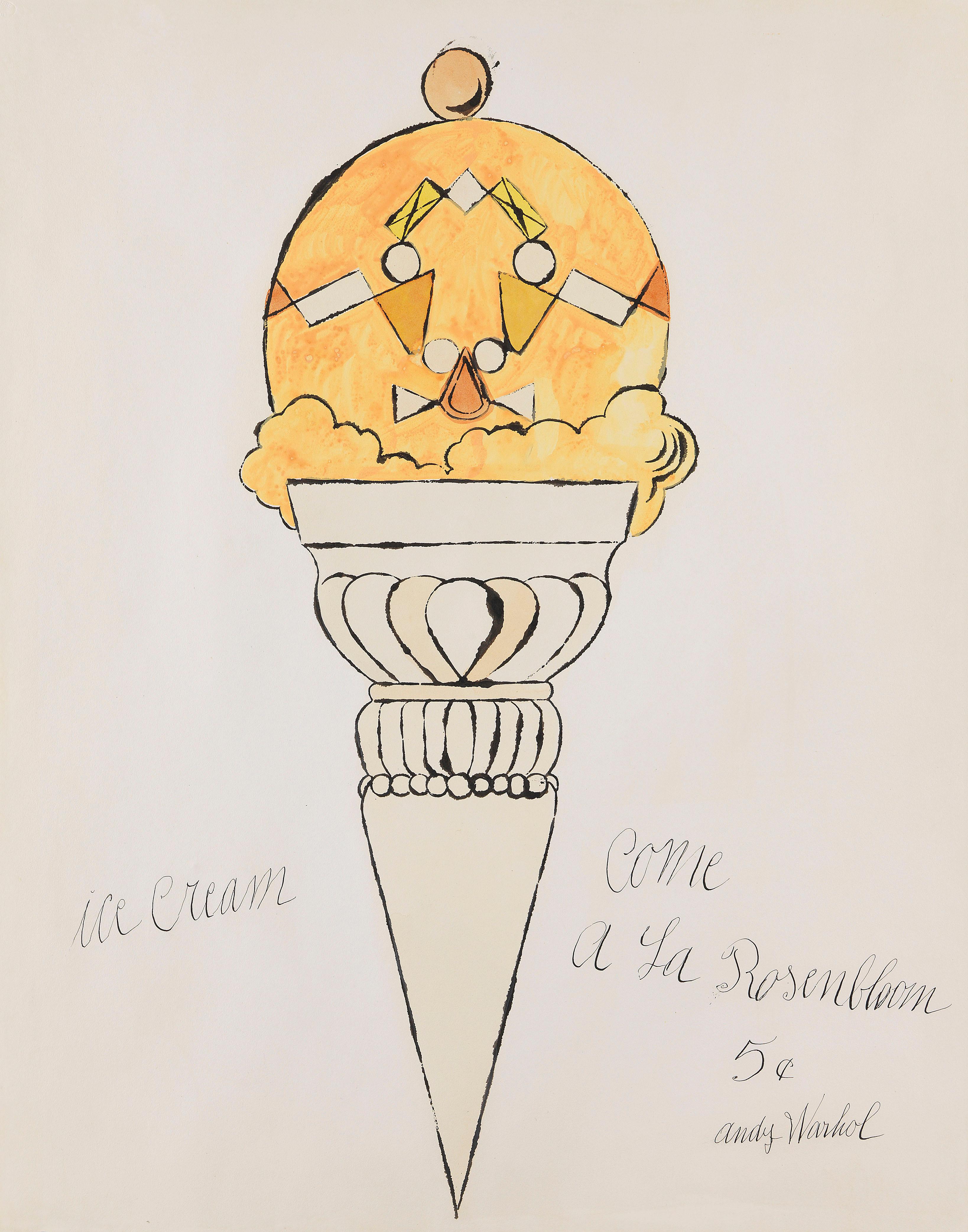 Andy Warhol Still-Life - Ice Cream Cone