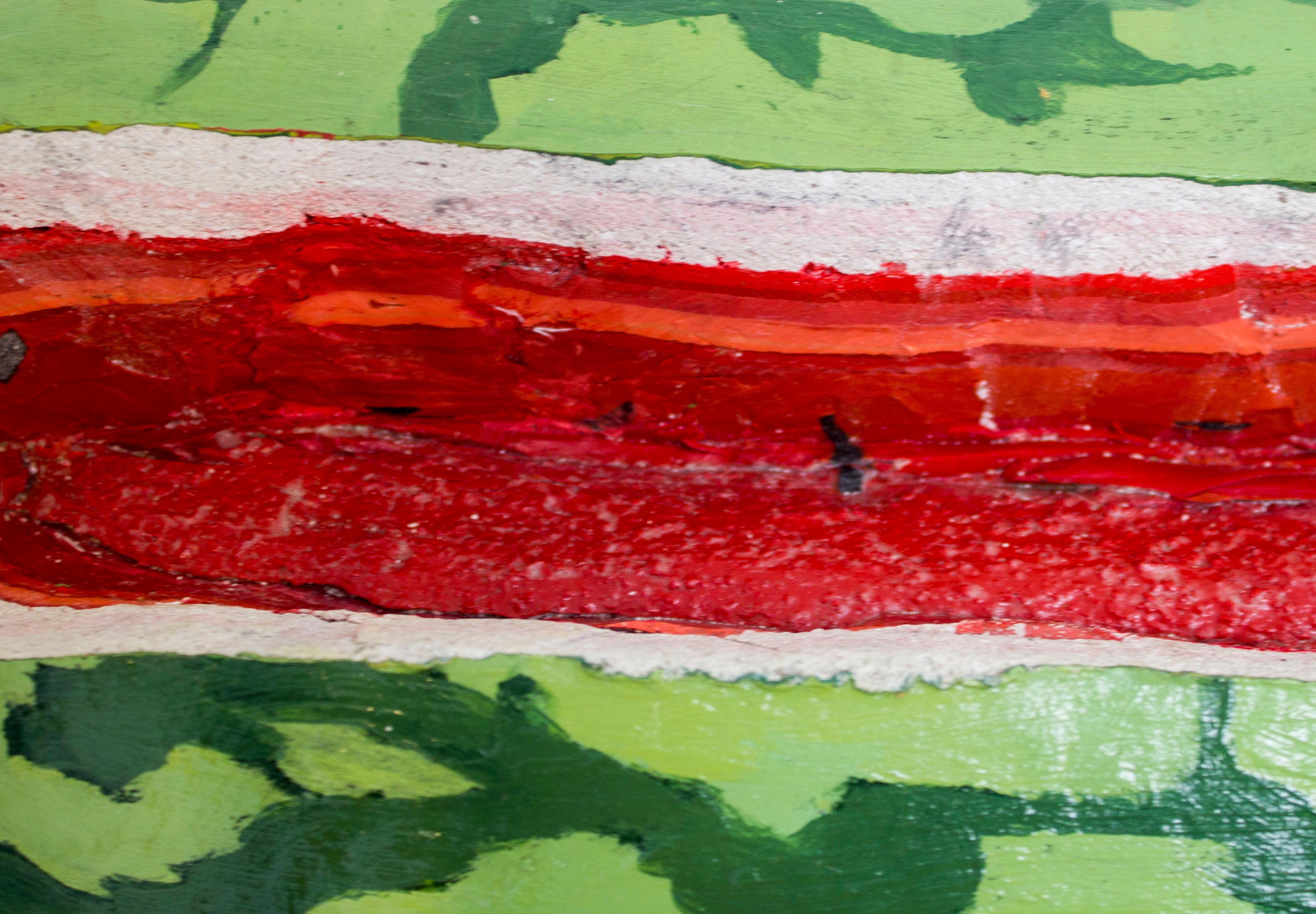 Sanda mit Inneneinrichtung rojo, blanco y negro – Painting von Eduardo Costa