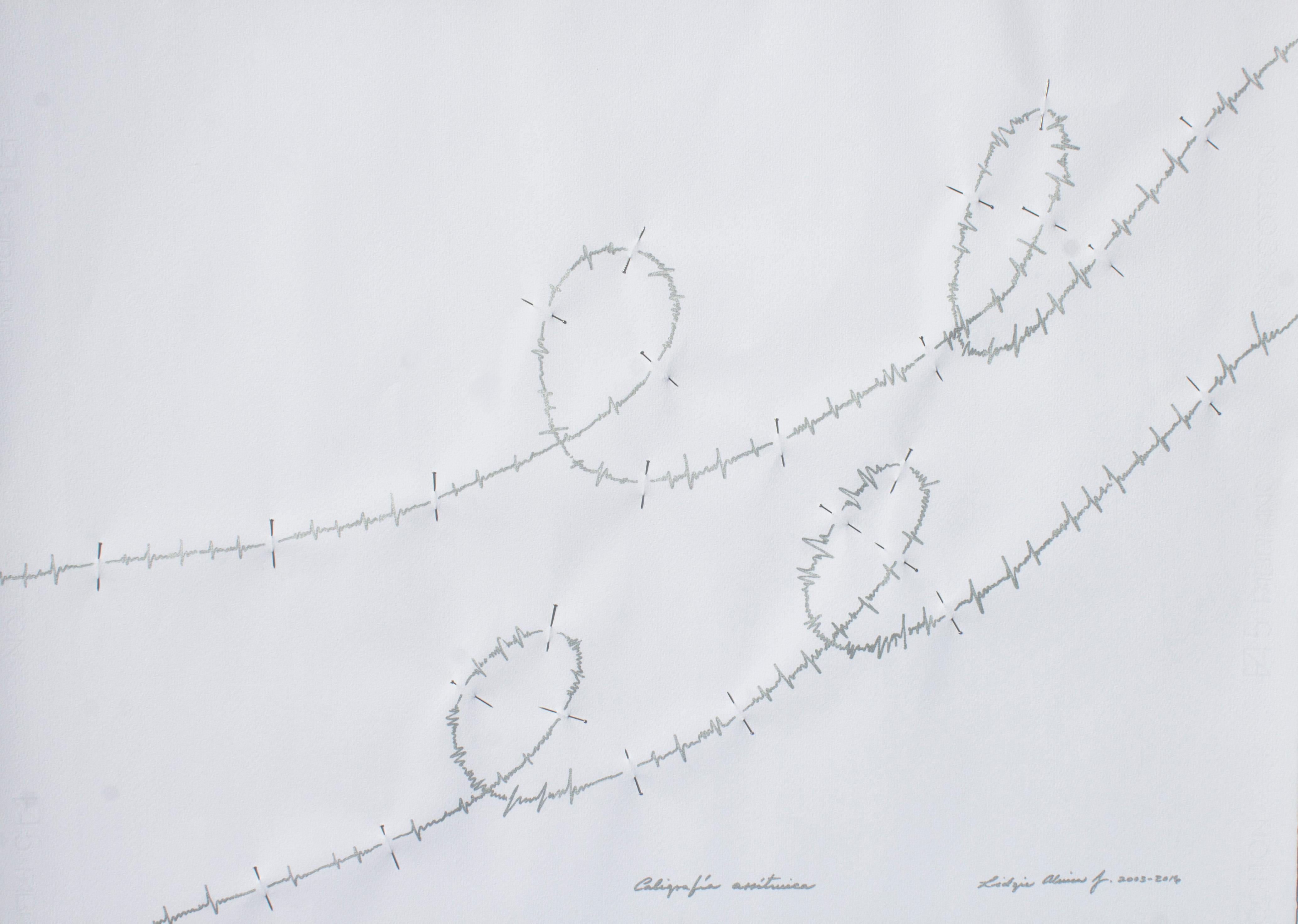Lidzie Alvisa Abstract Drawing - Caligrafía arrítmica