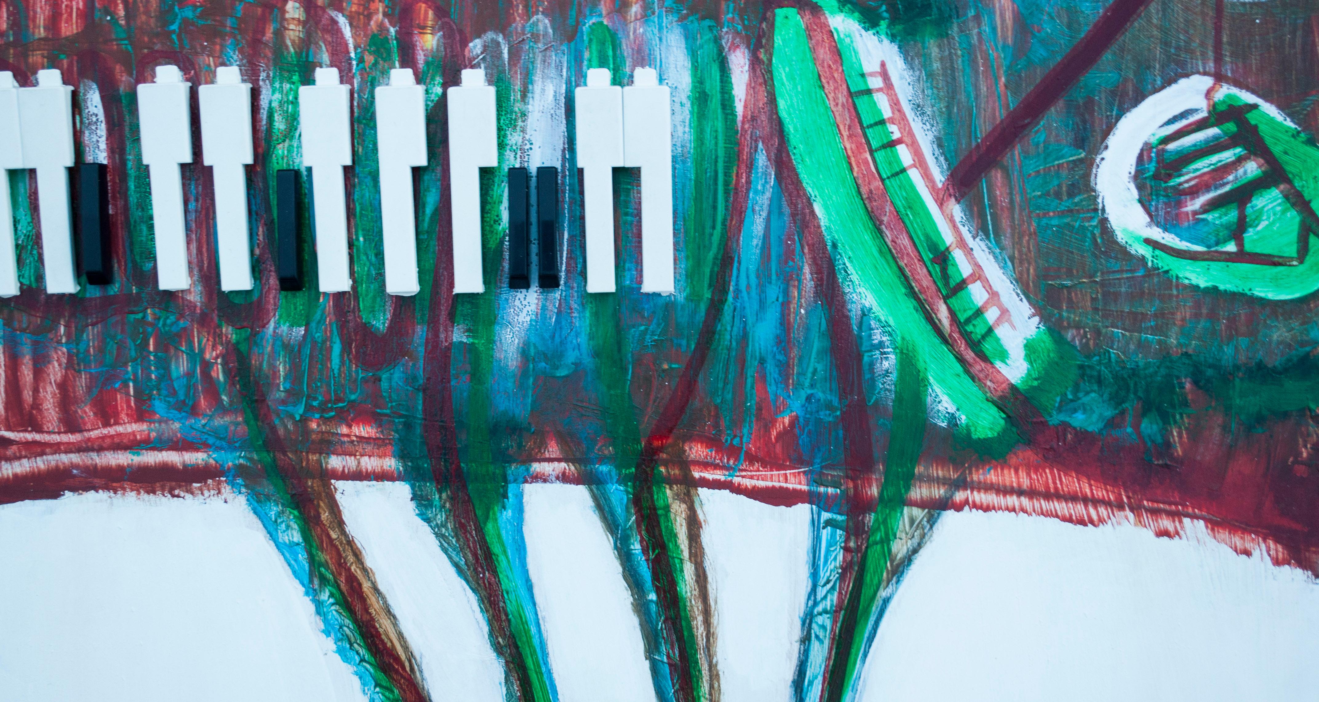 La musica delle canne I - Painting di Miguel Villafuerte