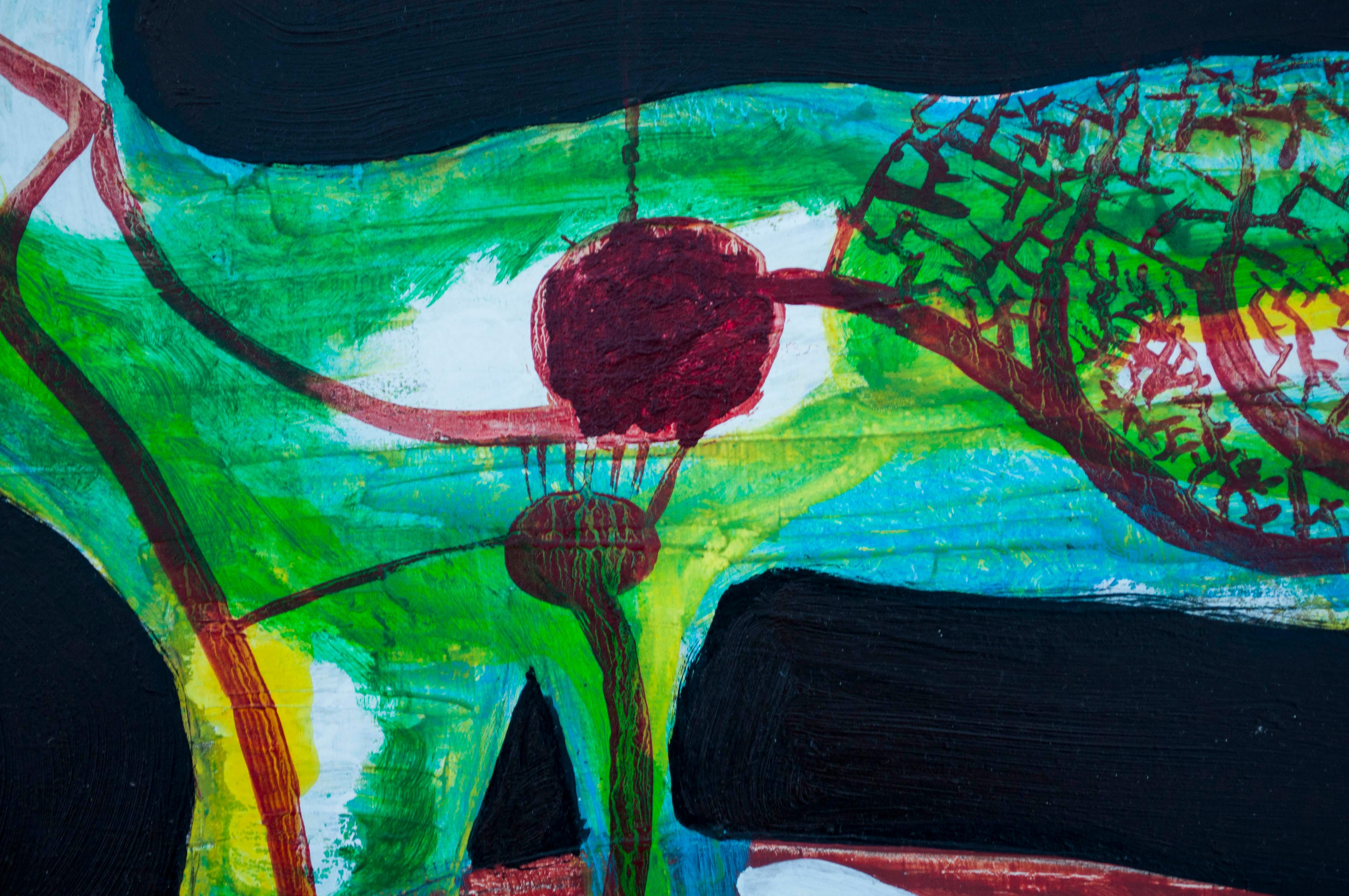 La musica delle canne II - Animal Painting Marrone di Miguel Villafuerte