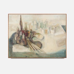Vintage Large painting of an Artists Palette