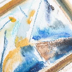 Mixed Media Painting 'Barn and Tree' by Yorkshire Artist William Watson-West.