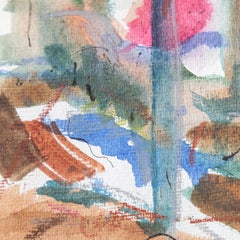 Mixed Media Painting 'Twilight Woods' by Yorkshire Artist William Watson-West.