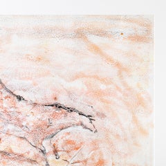 Framed Painted Lascaux Horse, Gouache on Paper