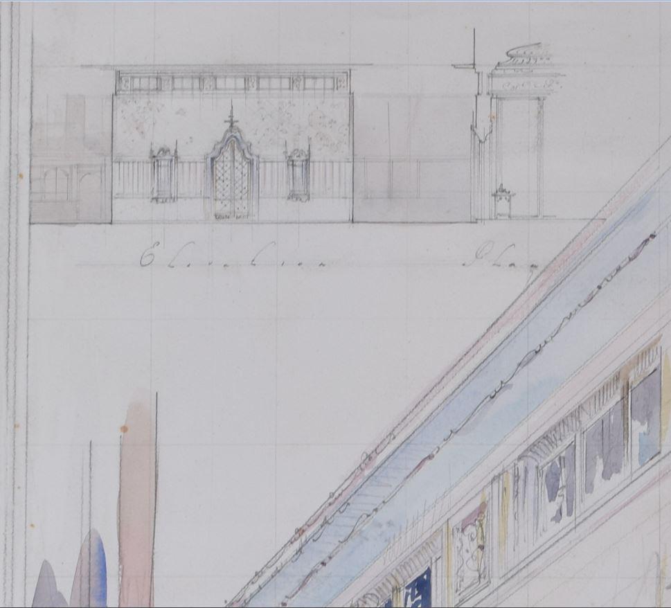 shop front drawing
