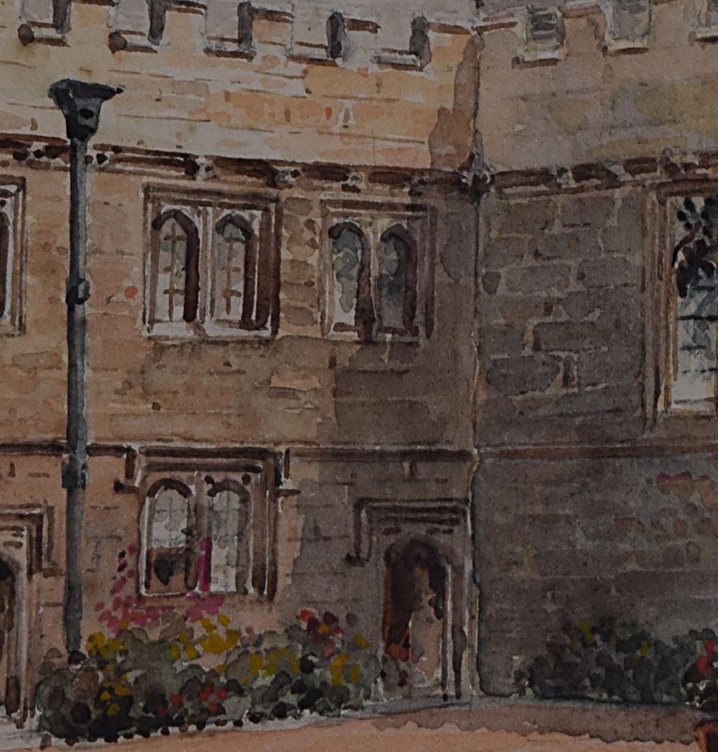 Magdalen College Oxford watercolour Francis Philip Barraud RA painting art For Sale 1