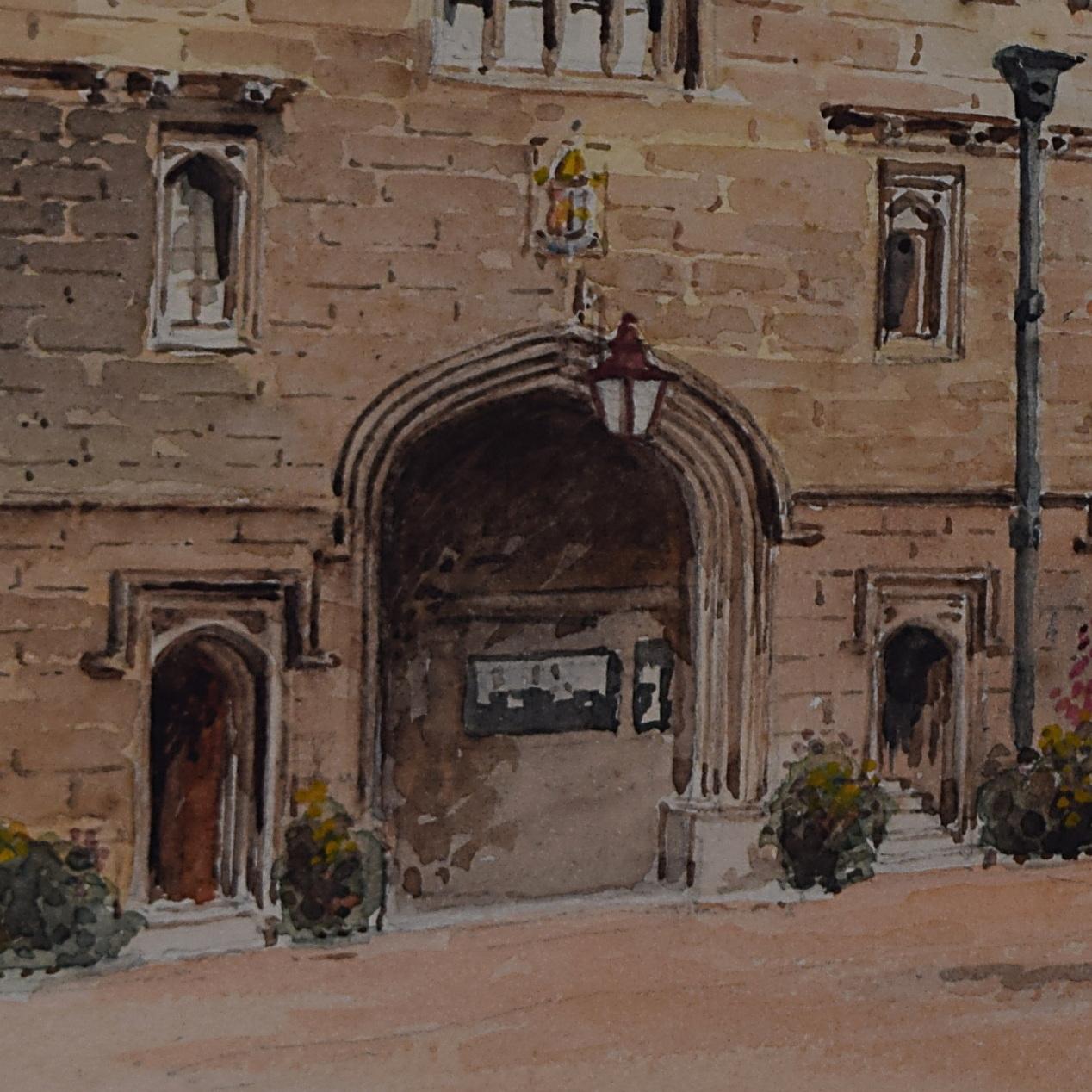 Magdalen College Oxford watercolour Francis Philip Barraud RA painting art For Sale 2